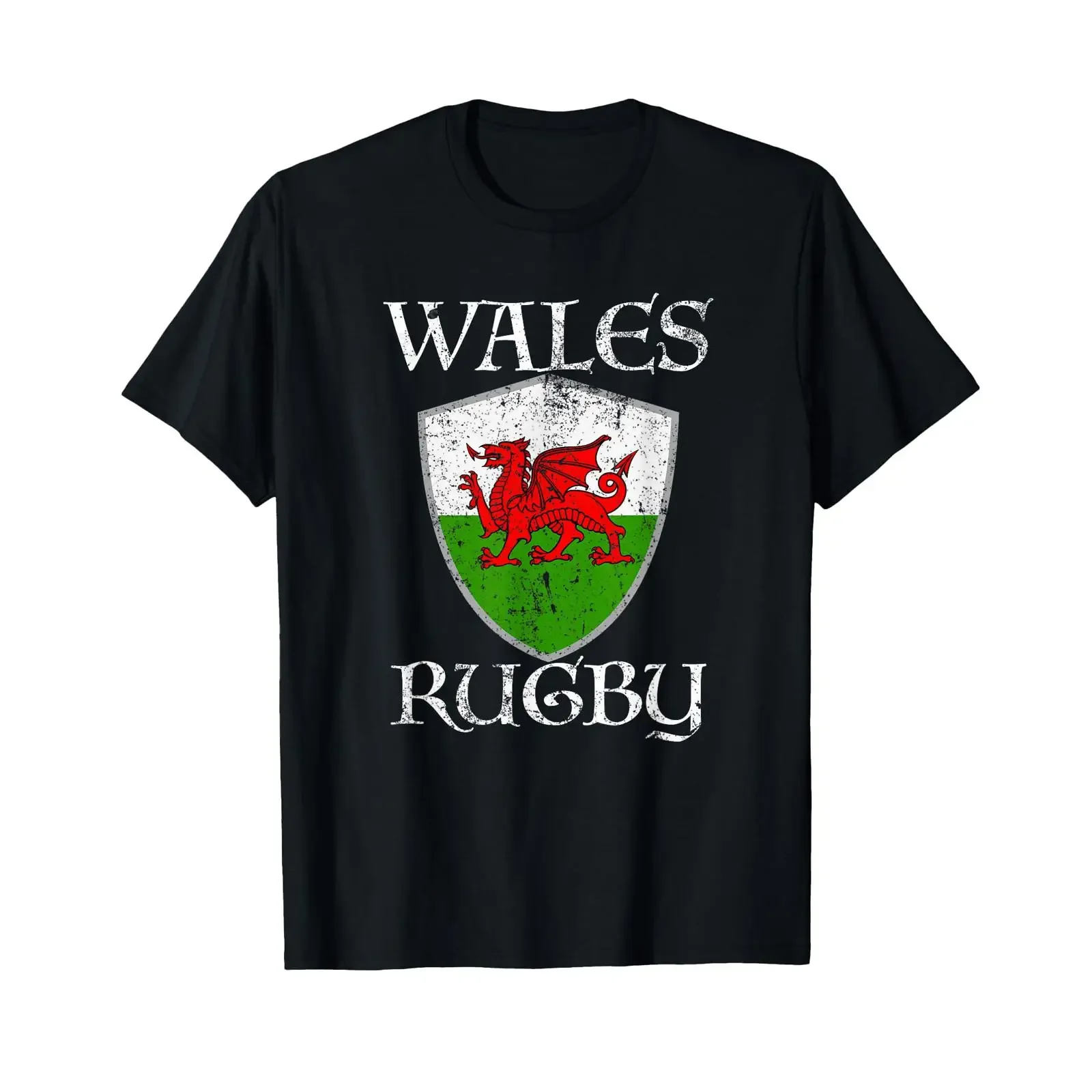 Wales Rugby T Shirt Welsh Flag Cymru  vintage Washed streetwear Versatile Stylish Top For Everyday Wear graphic homme Slightly