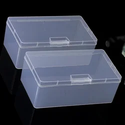 Rectangular Plastic Transparent With Lid Storage Box Collection Container Case Multipurpose Home Storage Box 16*8.8*6cm