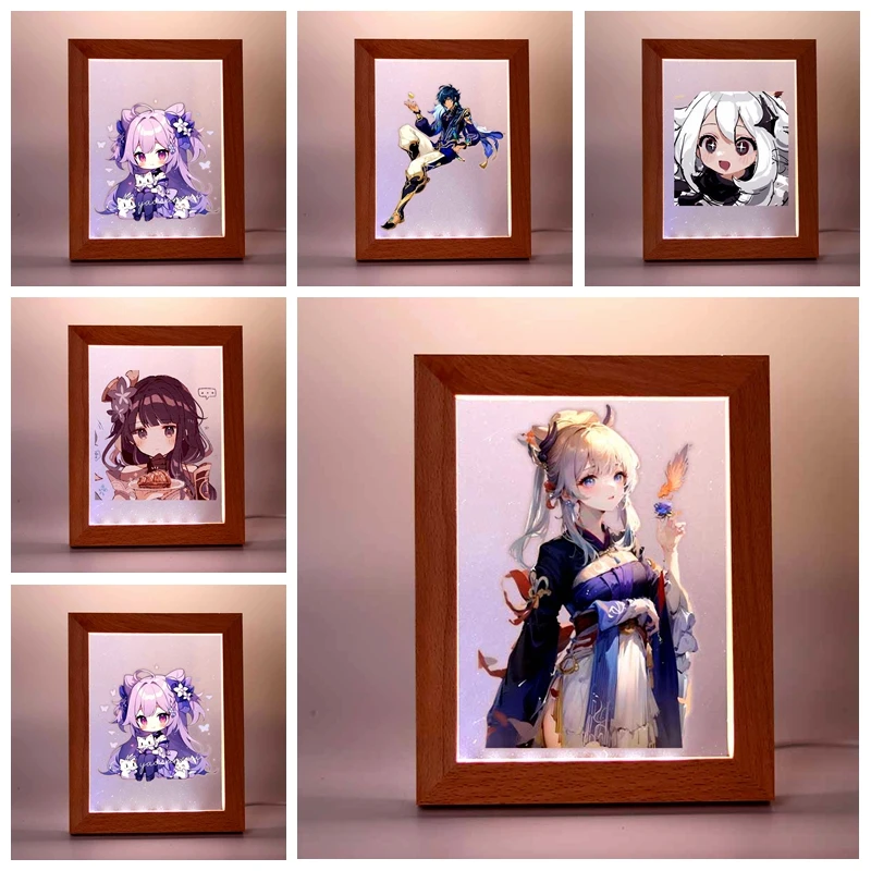 

Genshin Send girlfriend Picture frame lights Content customization base Personalize your photos For room decoration