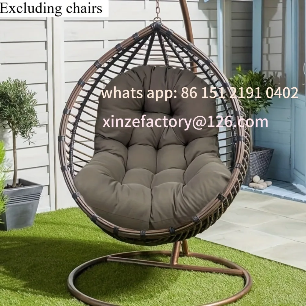 Customizable Outdoor hanging basket chair Sitting cushion all season hanging chair Cushions Balcony Garden Cushion Hammock chair