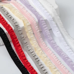 5 Meter Pita Hiasan Renda Elastis untuk Pakaian Dekorasi Gaun Pesta Perlengkapan Kerajinan DIY Menjahit Kain Jahit Berkualitas Tinggi 10 trim renda elastis penjualan terbaik - №