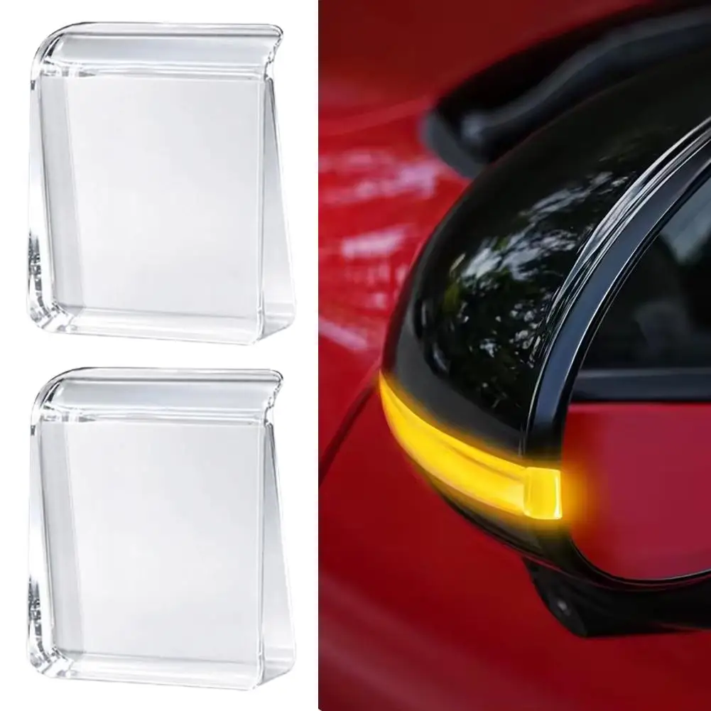 New Rearview Mirror Turn Signal Light Guide Block Light Crystal Light Guide for Car Side Mirror Driving Safety Decor Accessories