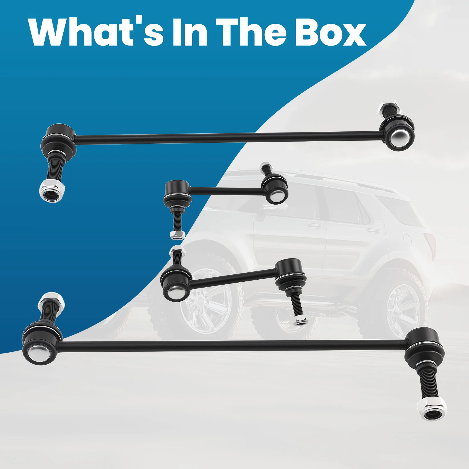 

4PC Sway Bar Link for Ford Explorer 2011-2018 Front Rear Suspension Stabilizer AA8Z5K484B DG1Z5K484B