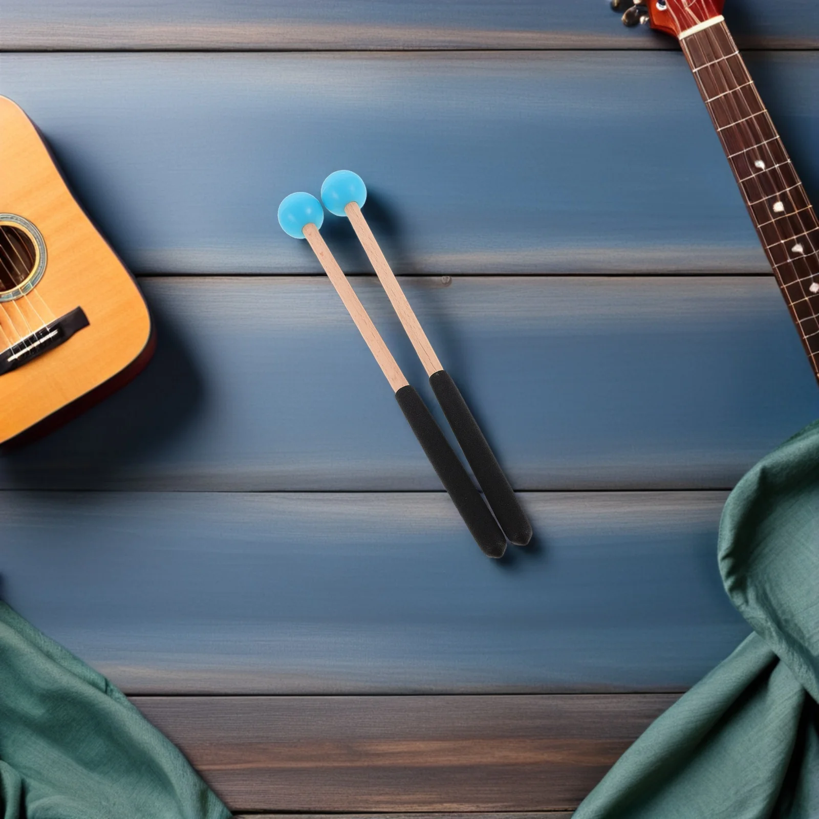 

1 Pair Percussion Mallets Wooden Marimba Xylophone Chime Sticks For Kids Music Learning Educational Instrument Set Soft