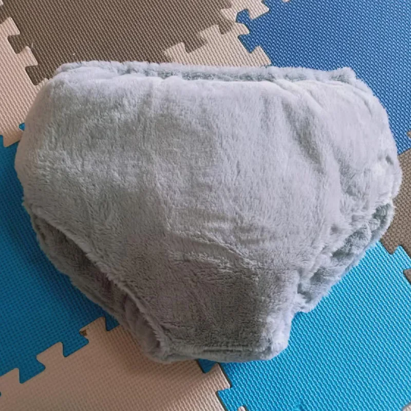 

Double-sided Velvet Adult ABDL Thickened Briefs Filled Cotton Soft Fluffy Warm Leak-proof DDLG Diaper Nappy Panties Washable