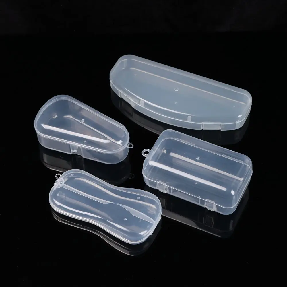 Clear Storage Box Plastic Baby Feeding Holding Case Jewelry Beads Container Fishing Box Small Items Sundries Organizer