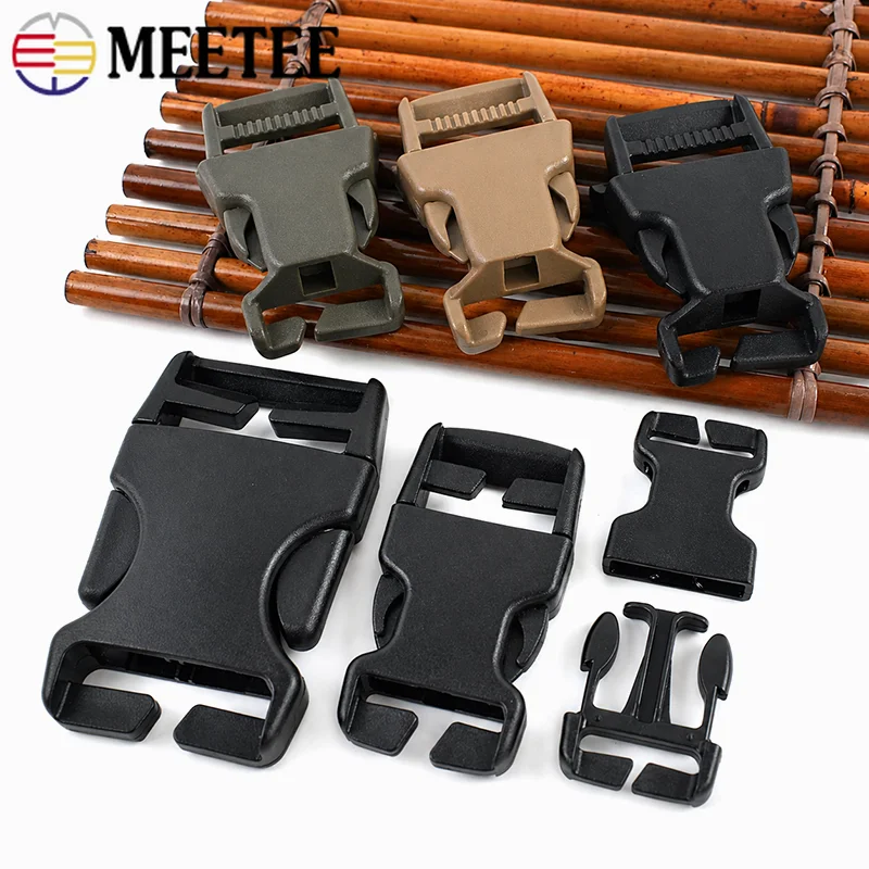 

10/20/30Pcs 25mm Plastic Side Release Buckles for Luggage Quick Clip Adjuster Backpack Strap Webbing Belt Outdoor Gear Fastener