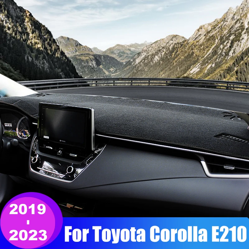 

Для Toyota Corolla E210 2019-2021 2022 2023 2024, гибридный чехол для приборной панели автомобиля, солнцезащитный козырек, избегайте легкого коврика, нескользящая накладка, аксессуары