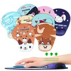1Pcs Soft Silicone Wrist Rest Mouse Pad Ergonomic Hand Support Non Slip Gaming Mice Mat Desktop Mousepad For PC Laptop Computer