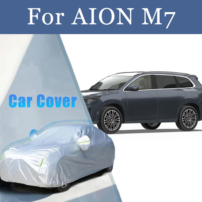 

Для AION M7 внешний автомобильный чехол, уличная защита, полные автомобильные чехлы, охлаждающий чехол, солнцезащитный козырек, водонепроницаемые, пылезащитные автомобильные аксессуары