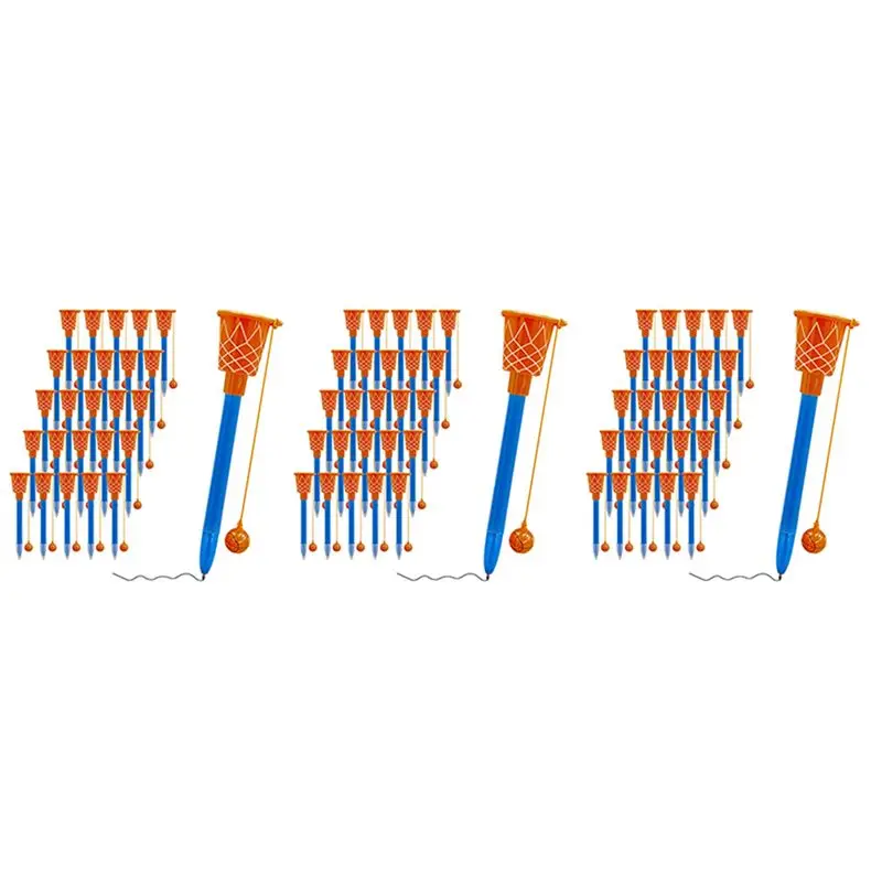 ABRI-48X Basketball Hoop Pens,Basketball Party Favors -Sports Novelty Pens With Basketball Toss