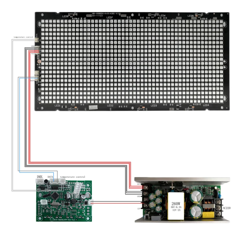 ZCX-CM1H1L4TF-514Motherboard Main Board For Stage 8-segment Strobe LED RGB Strobe Light