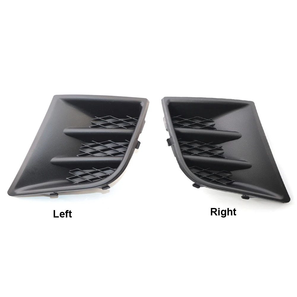 Front Bumper Fog Light Grille Left Right Fog Lamp Chrome Grill 7422A9/7422A8 Lower Grille Fog Light Frame for Peugeot 107 09-12