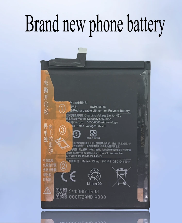 New 100% original BN61 Battery For Xiaomi POCO X3 phone Batteries Bateria +Tools