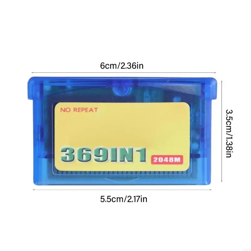 369-in-1-Spielkassettenkarte, klassisches englisches Spiel in einer Patrone für die Sammlung von Handheld-Spielekonsolen – Detail 6