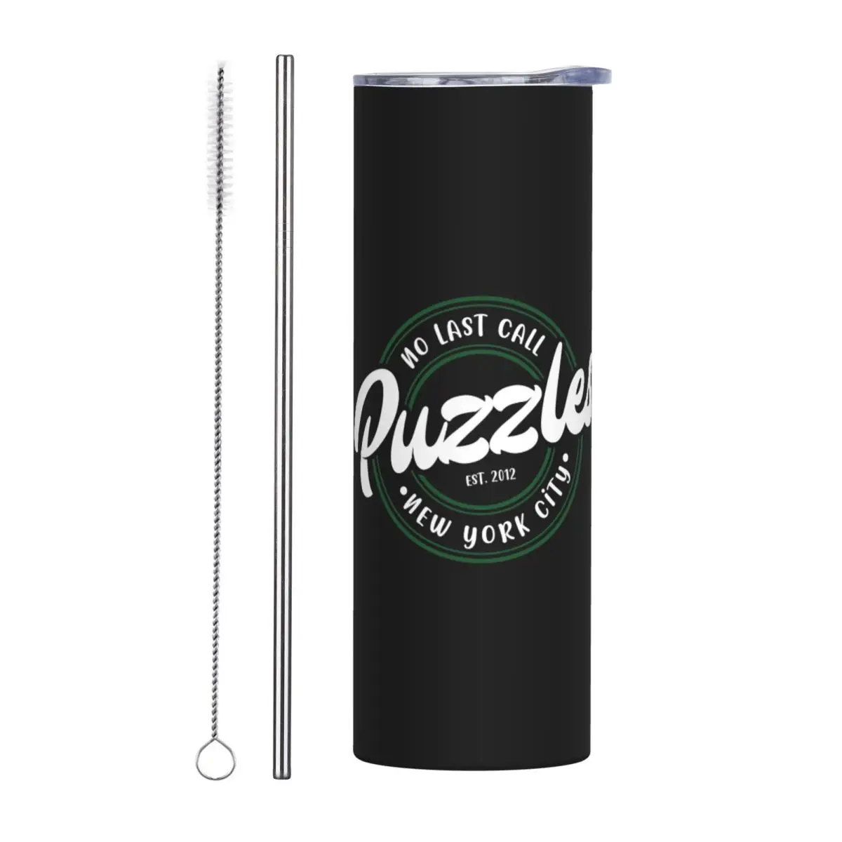 No Last Call! Stainless Steel Tumbler Vacuum Insulated Mug Thermal Cold Cups Straws With Lid 20oz