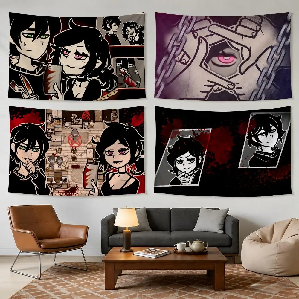 C-Coffin Of Andy And Leyley Tapestry Bedroom Living Room Bar Party House Home Dorm Interior Wall Decor Background Banner