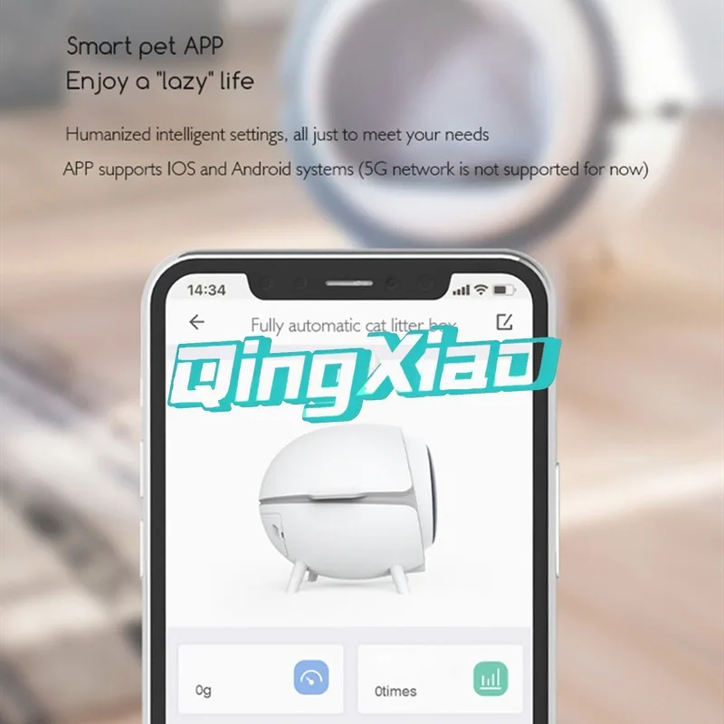 Smart Self Cleaning Litter Box Large Capacity Automatic Scooper UV Deodorizing Enclosed Cat Toilet Phone App Remote Control view 3