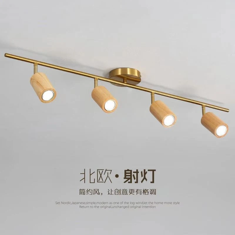 

Светодиодный потолочный светильник для гостиной, спальни, прихожей и гардеробной, с регулируемым трековым освещением и в скандинавском стиле.