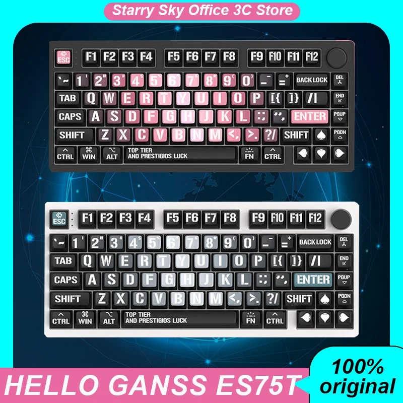 

Hello Ganss Es75t Mechanical Keyboard Magnetic Axis Aluminum Alloy Function Knob Customized Gaming Keyboard Laptop Accessories