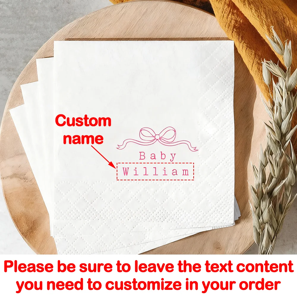 شخصية 20 ورقة استحمام الطفل الحلوى المناديل لطيف الجنس تكشف الجدول زينة كوكتيل المناديل إعلان الحمل