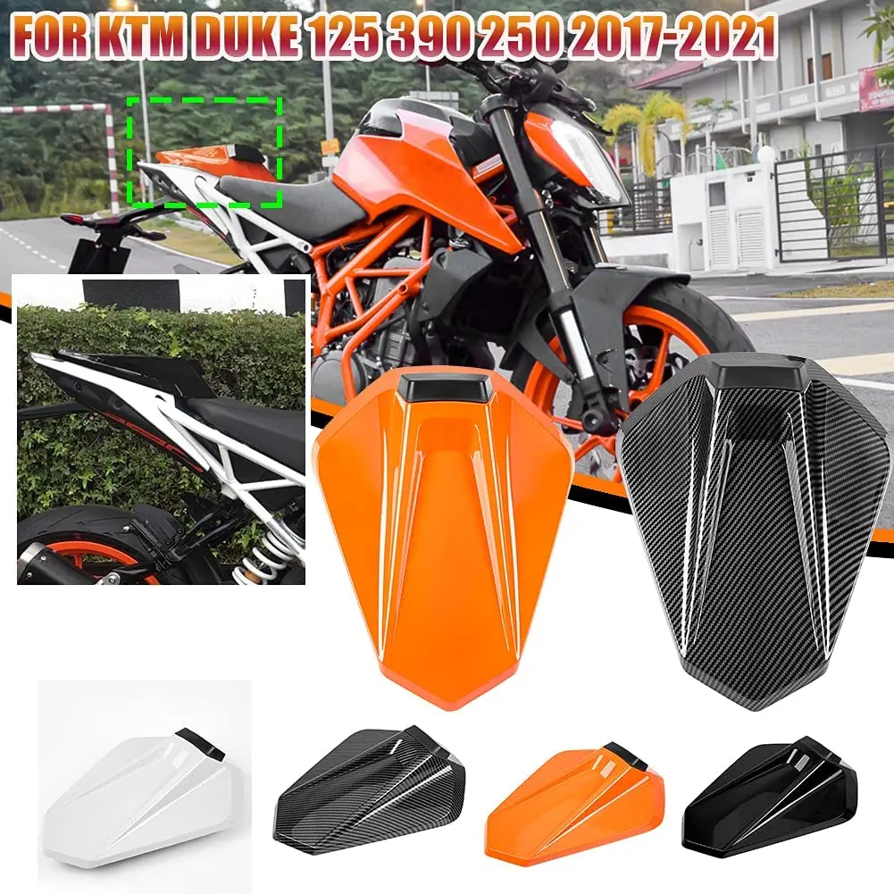 

Motorcycle Seat Cowl Tail Cover Fairing for KTM DUKE 125 250 390 2017 2018 2019 2020 2021 DUKE390 Rear Passenger Pillion Carbon