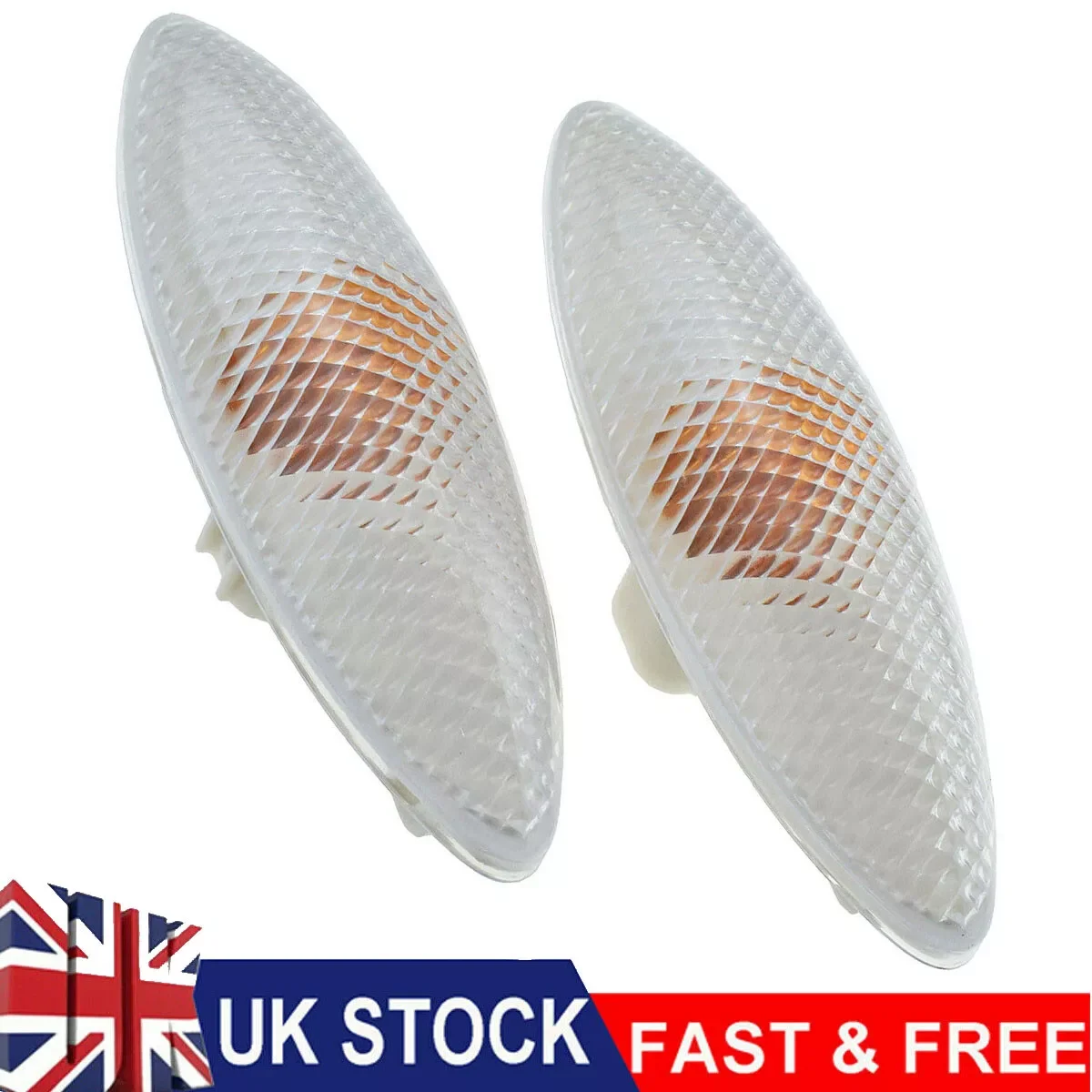 

2Pcs Clear Side Indicator Repeater Left Right Side New FOR Toyota Yaris 1999-2005 817400D010 Signal Lamp Assembly Accessories