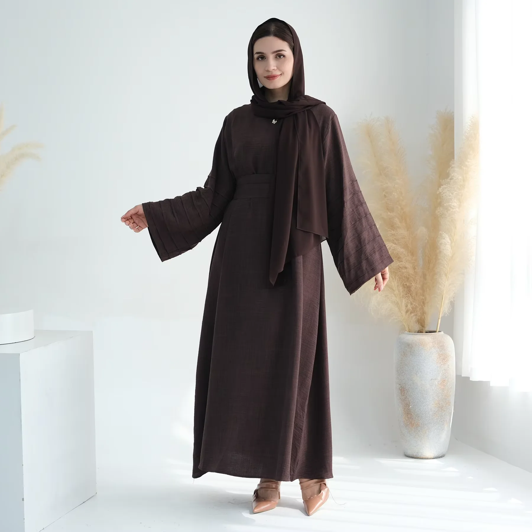 Ramadan Abaya femmes Robe musulmane dubaï turquie caftan Marocain Robe saoudienne arabe Robe Eid Djellaba vêtements islamiques prière Abayas