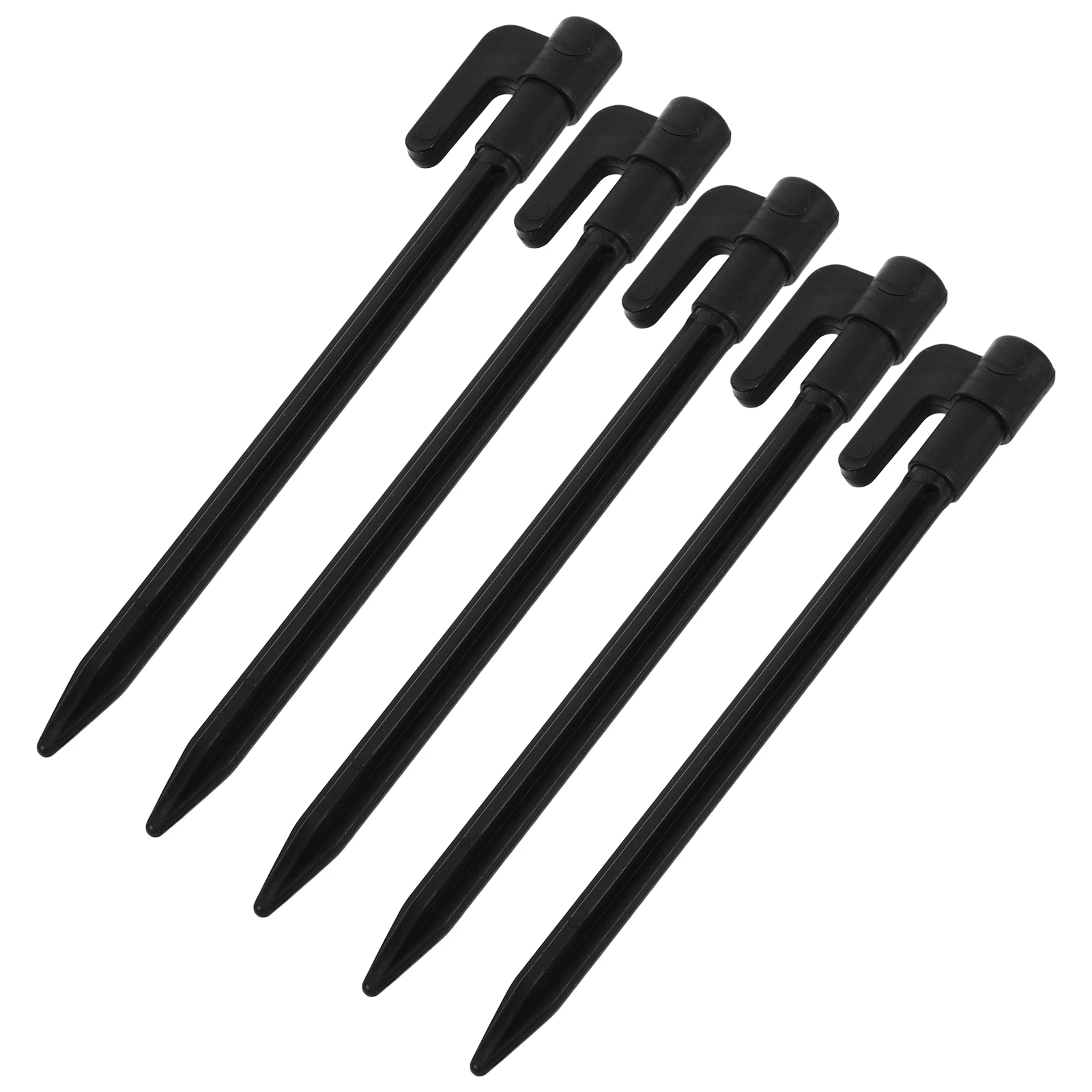 

5pcs Plastic Tent Pegs For Outdoor Camping Beach Canopy Stakes Heavy Duty Plastic Ground Stakes Multi-Purpose Tent Nails