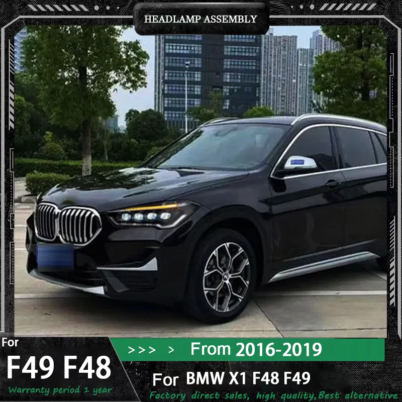 

Head Lamp for BMW X1 LED Headlight 2016-2020 Headlights F48 F49 DRL Turn Signal High Beam Angel Eye Projector Lens