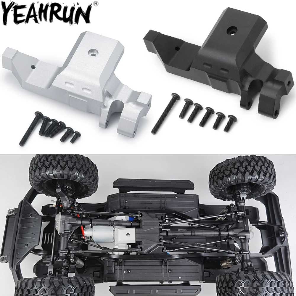 Yeahrun-ヒートシンク付きメタルモーターホルダー,4パーツ,1/10 rcクローラー用,TRX-4,TRX-6