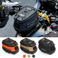 Bolsa de depósito para motocicleta Rhinowalk, equipaje magnético de liberación rápida de 6,5l para Motor con cubierta para lluvia para BMW KTM Beneli HONDA CFMOTO DUCATI
