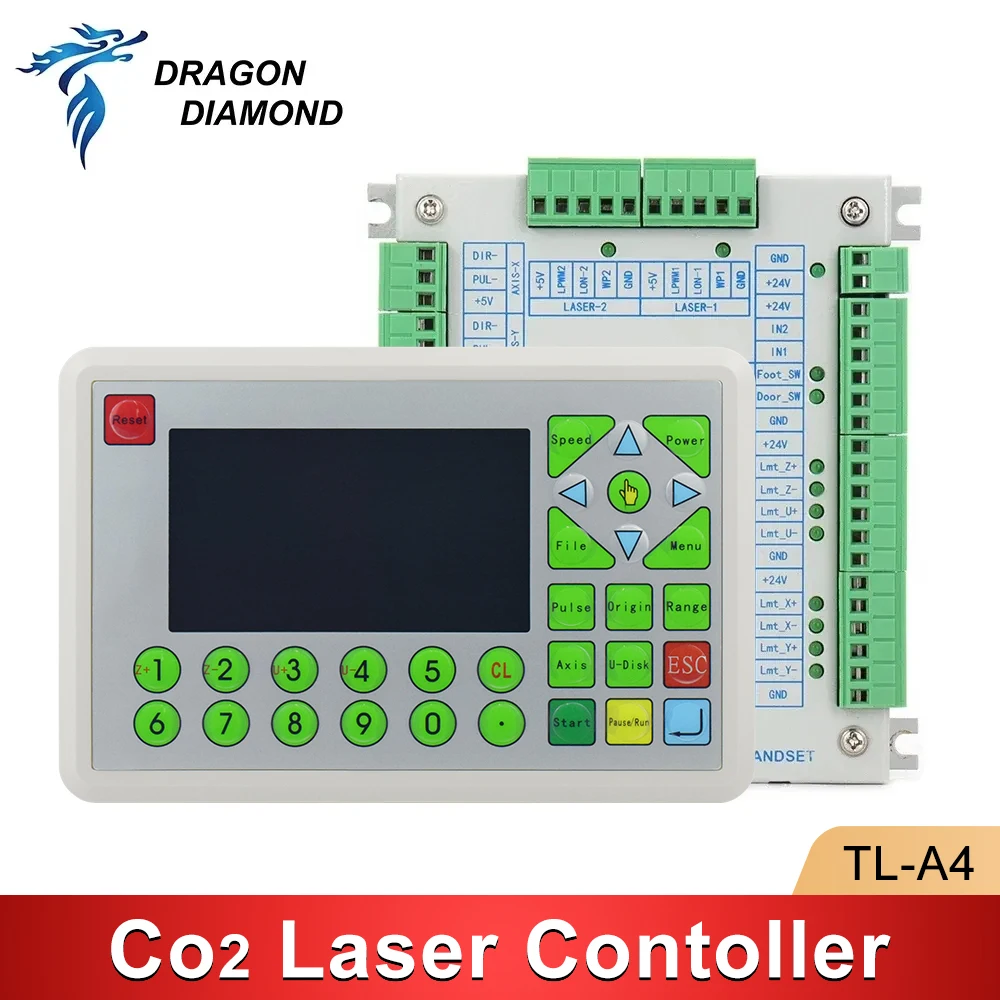 sistema controlador laser k40 gravura maquina de corte cartao de controle substituir ruida leetro trocen tl a4 co2 01