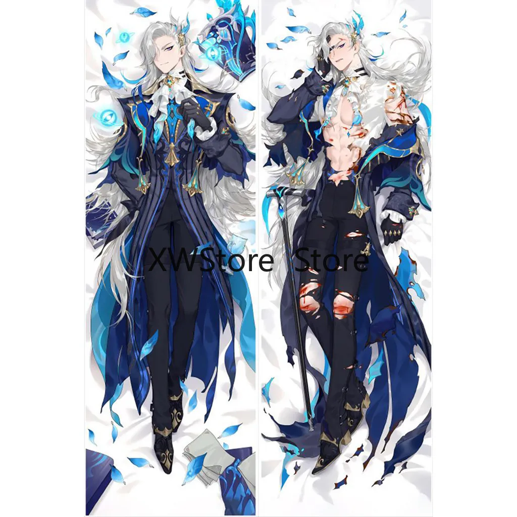 

New Style Fashion Genshin Impact Anime Cosplay Otaku Pillow Double Sided Cozy Cushion Cover Dakimakura Bedding