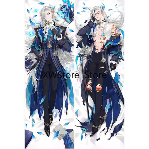 New Style Fashion Genshin Impact Anime Cosplay Otaku Pillow Double Sided Cozy Cushion Cover Dakimakura Bedding