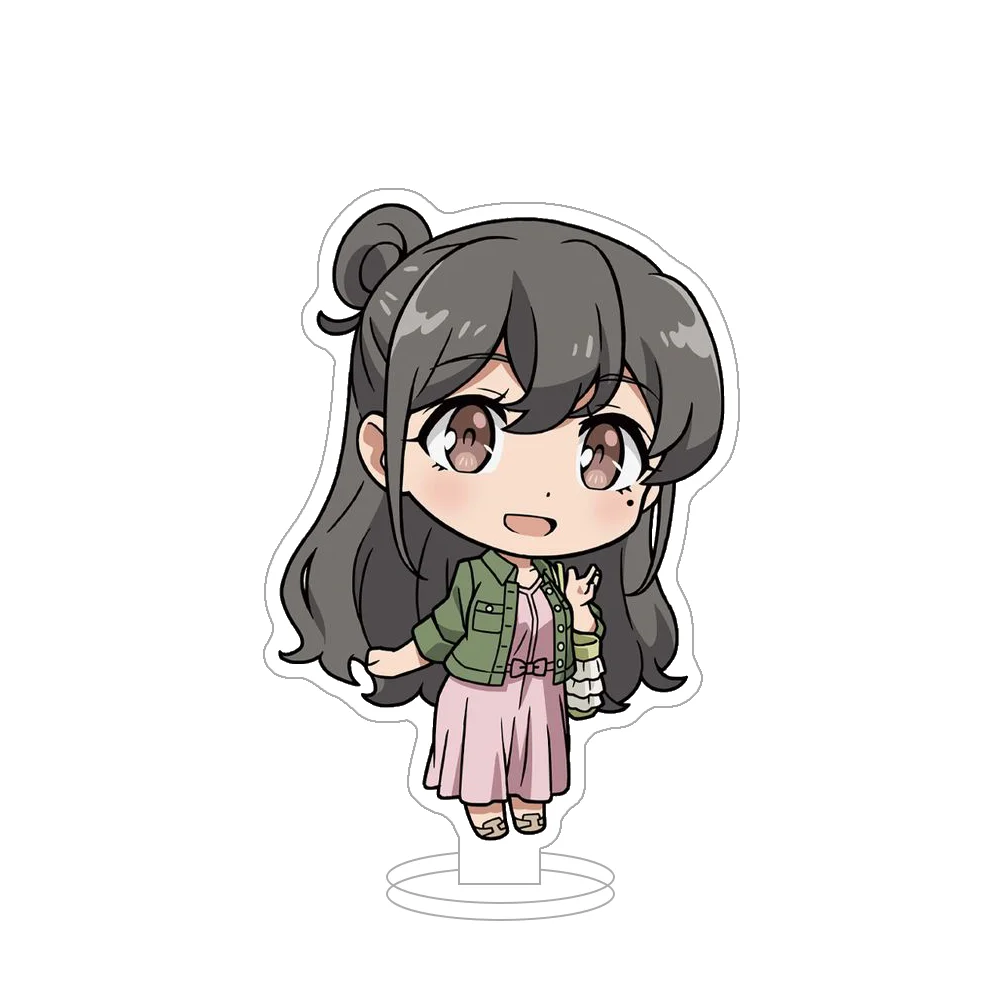 Sakurajima Mai Koga Tomoe Futaba Rio Ikumi Akagi Acrylic Stand Acrylic Keychain Desktop Decor desk figure anime goods Fans Gifts