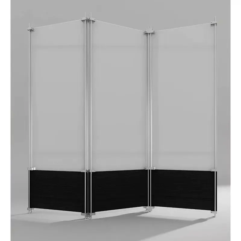 

Office glass home screen foldable mobile non-punching restaurant living room Internet celebrity aluminum profile partition