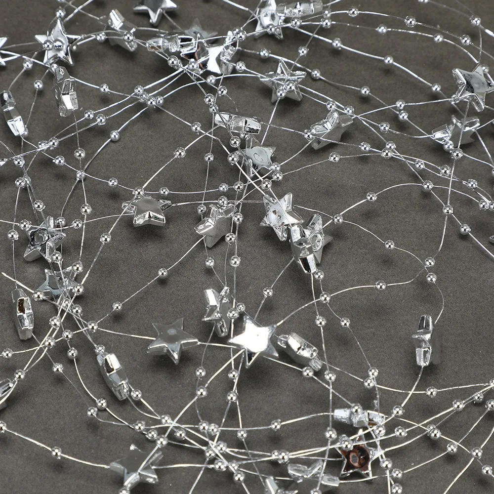 30 متر 13 مللي متر ستار الخرز سلسلة البلاستيك مطلي شجرة عيد الميلاد الديكور سلسلة بسيطة بلون #1