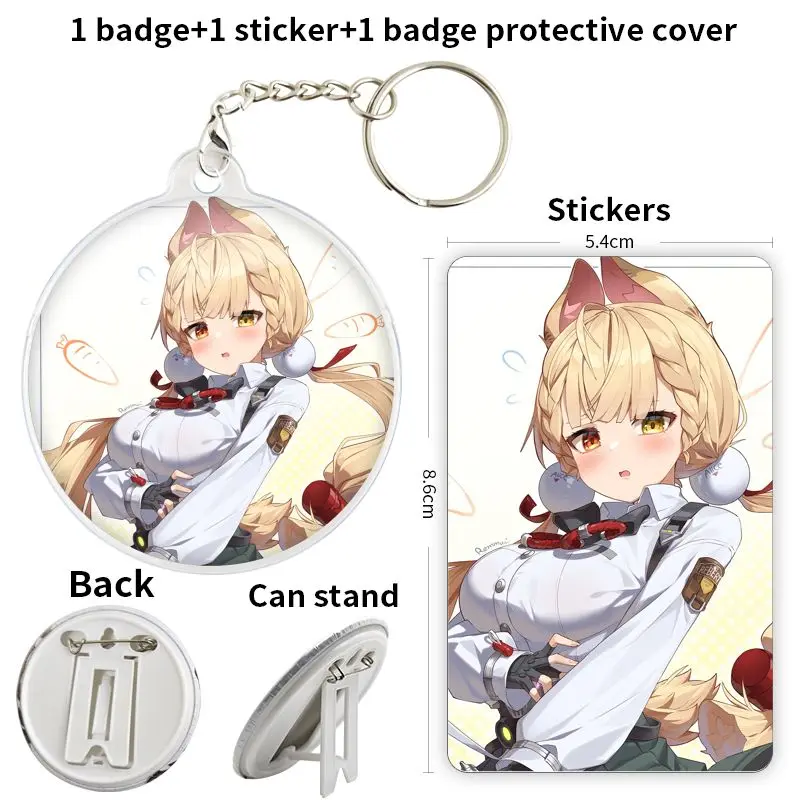 Alice Thymefield Zenless Zone Zero Game Anime Character Soft Button Badge Brooch anchor Peripherals Pin Fashion Personalized
