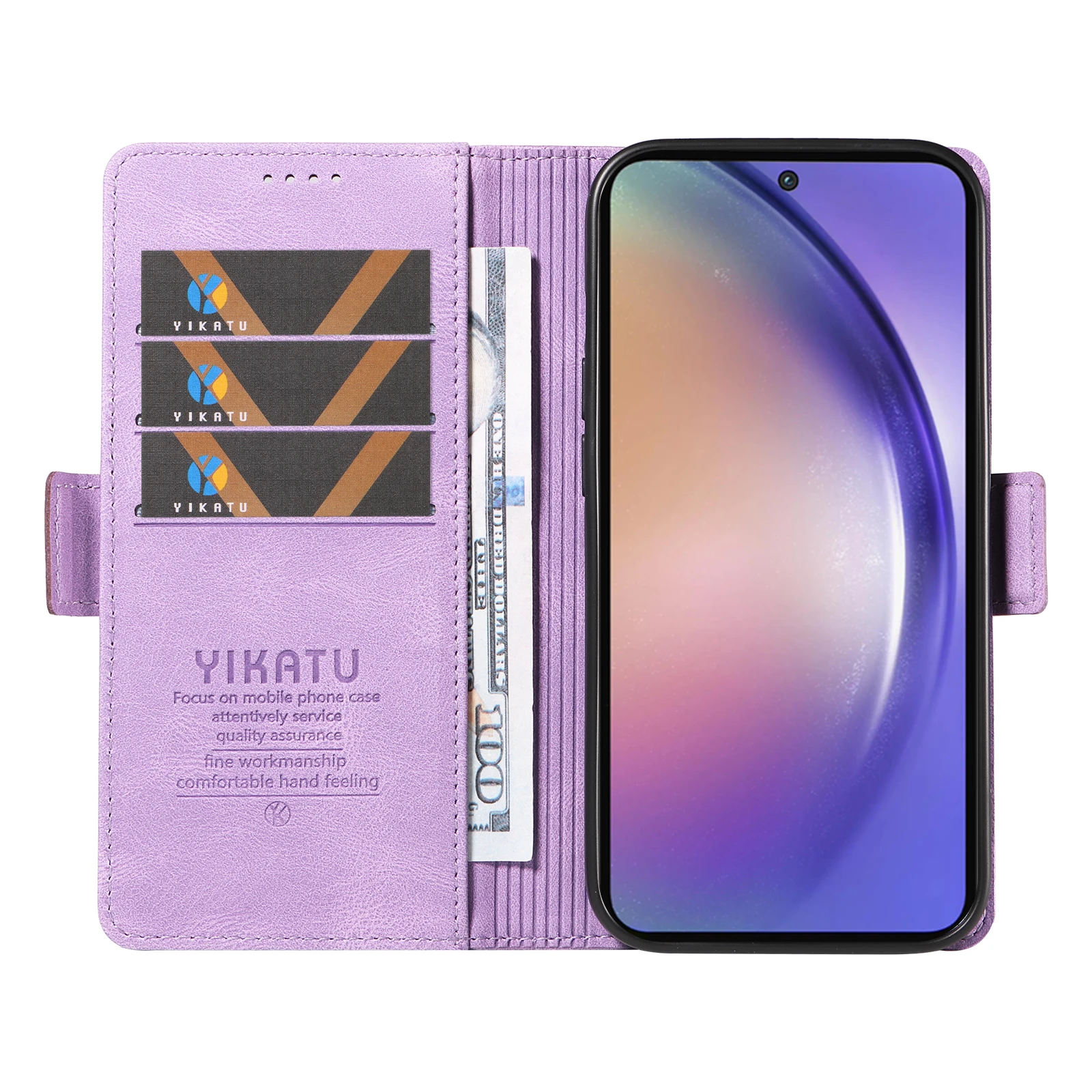 حافظة لهاتف سامسونج جالاكسي A 32 33 42 52 82 23 36 56 71 72 73 حافظة هاتف مغناطيسية فاخرة لتخزين البطاقات والمال