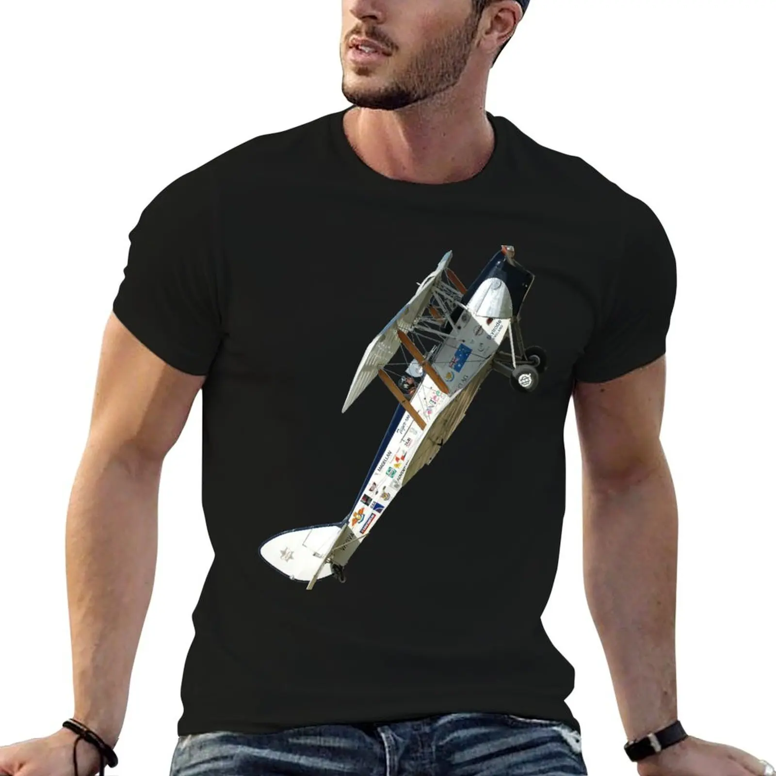 Plane & Simple-Tiger Moth VH-GVA T-Shirt Quick Dry Travel T-Shirt