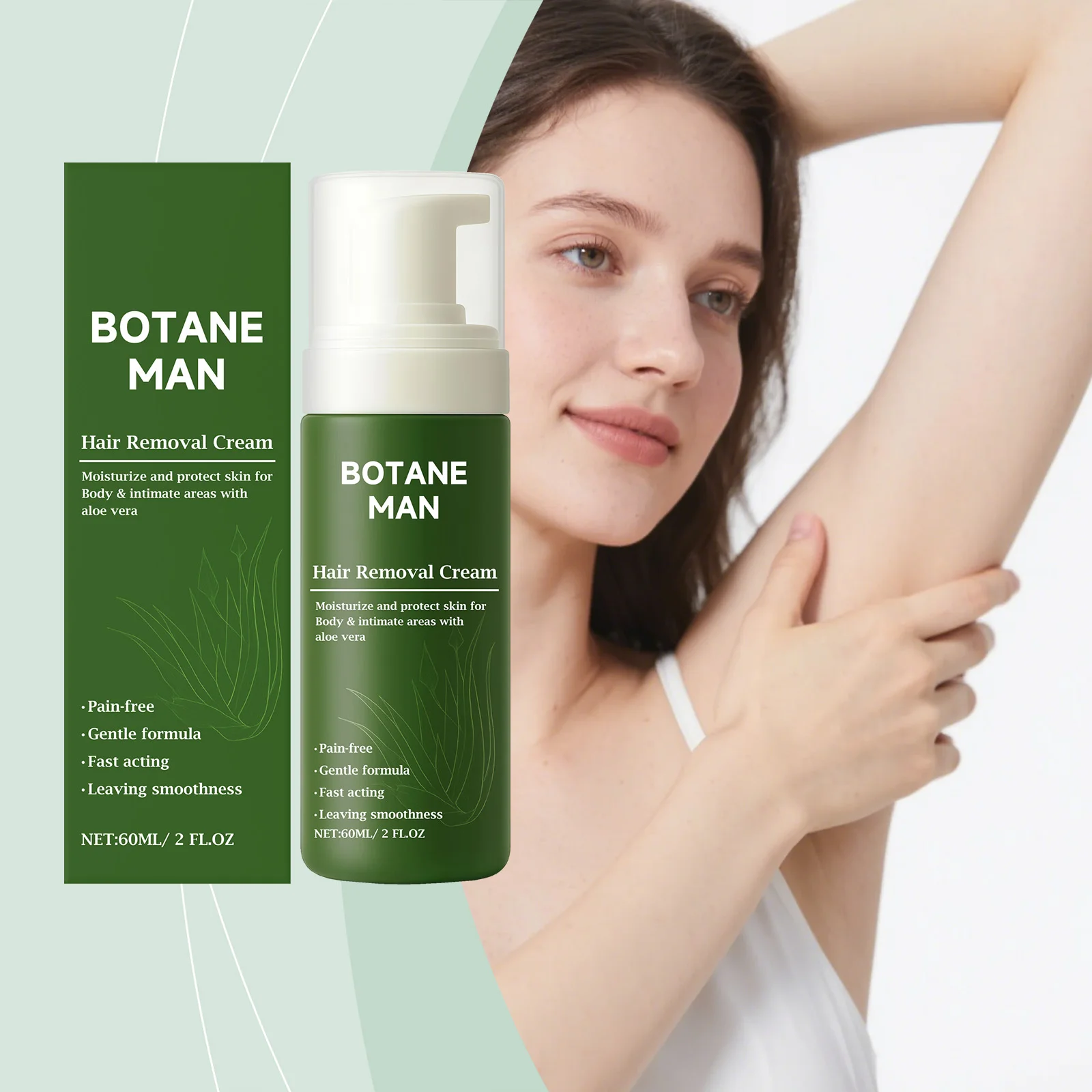 

Body Hair Removal Spray Aloe Vera Moisturizing Skin Care Smooth Hair Inhibition Arm Leg Armpit Intimate Area Hair Removal Cream