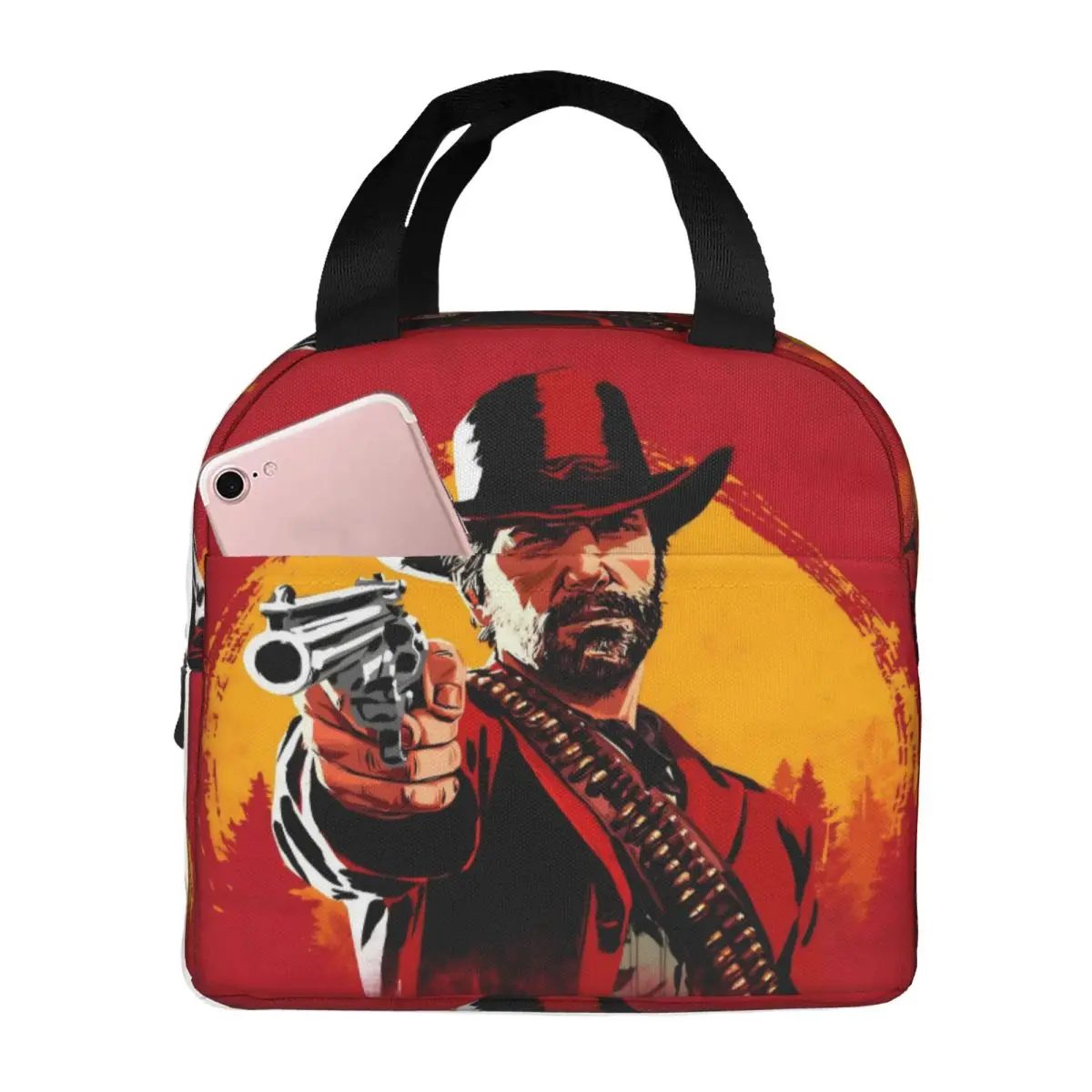 Arthur Morgan Thermal Insulated Lunch Bags for Picnic Portable Bento Box Thermal Cooler Lunch Boxes
