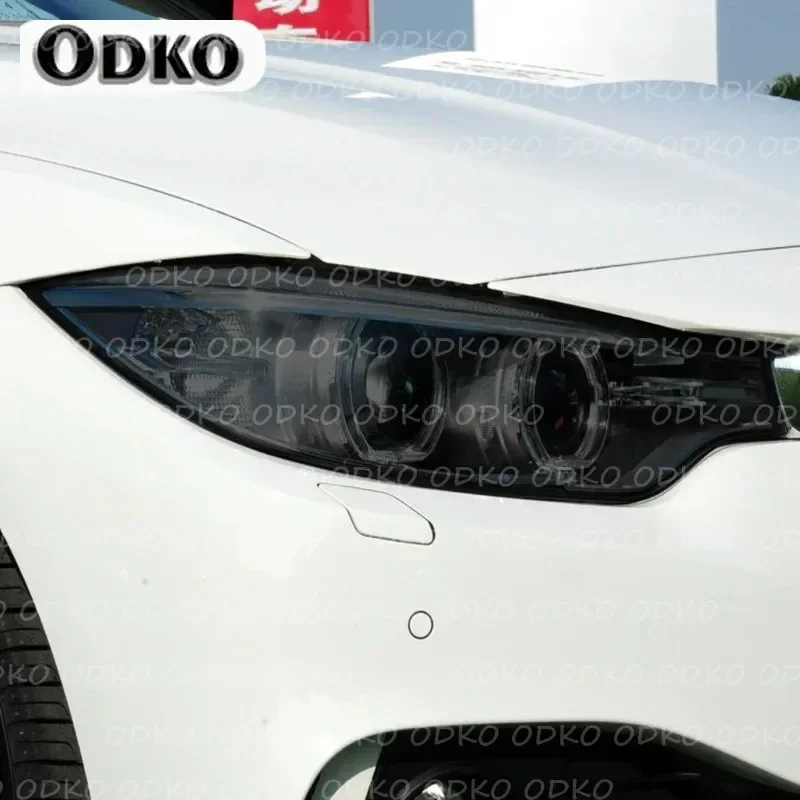 

Черная защитная пленка для автомобильных фар, виниловая защита, прозрачная наклейка из ТПУ, аксессуары для BMW 4 серии F32 F33 F36