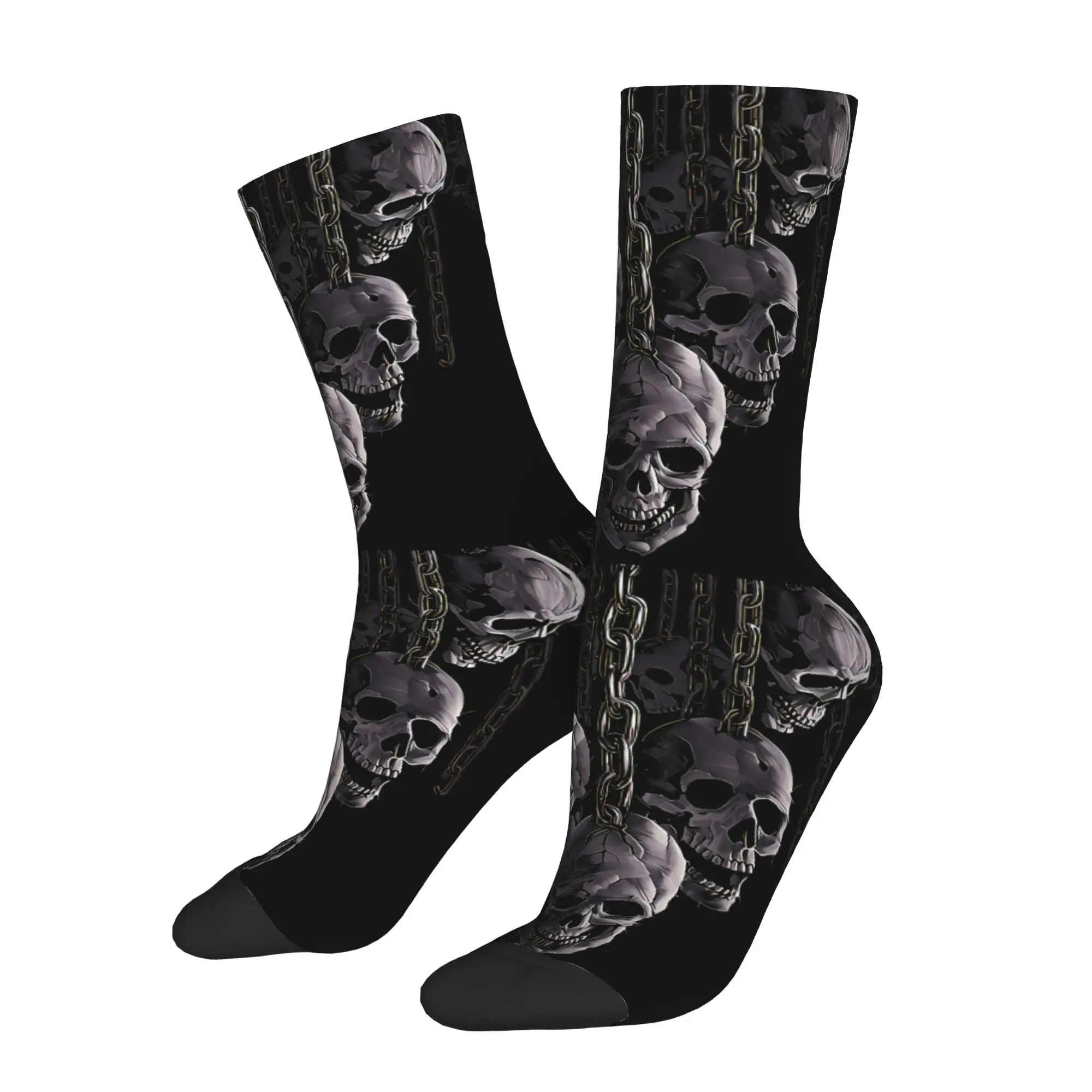

Skull Bones Sock Printed Man Polyester Fashion Popular
