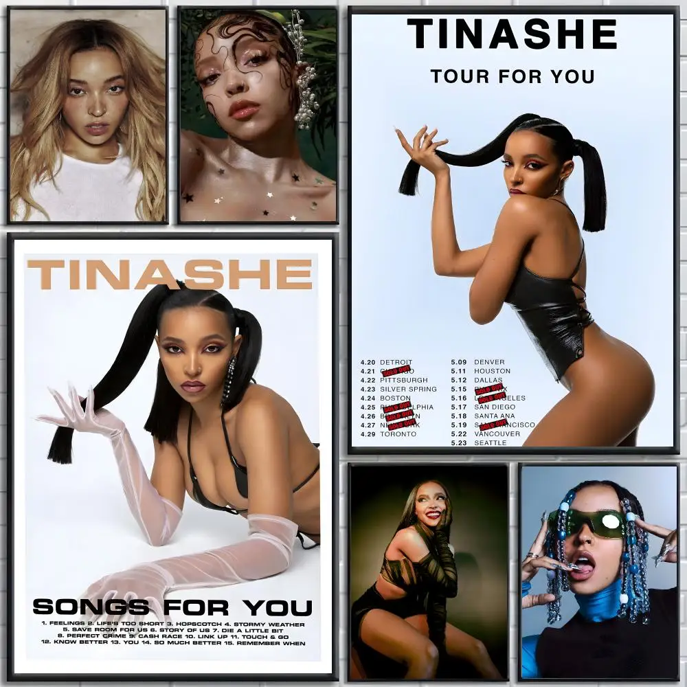 Singer T-Tinashe Poster Bedroom and living room posters, canvas paintings, wall art, home decoration