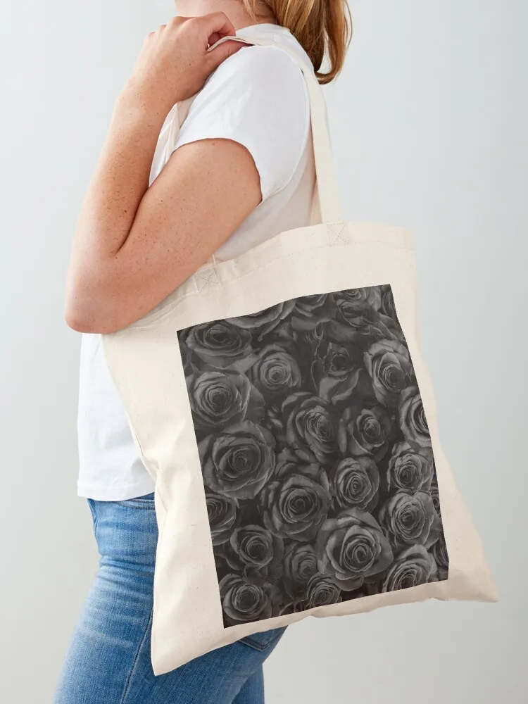 

Black Roses Tote Bag bag for beach Women's bags foldable reusable bag tote woman