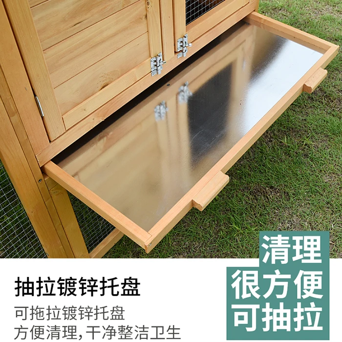 Imagem -02 - Outdoor Wooden Chicken Cage Chicken Coop Villa Egg Coop Coelho Pombo Cat House Breeding Cage