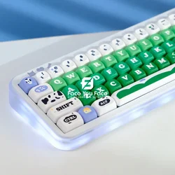 129 Keys/set Dairy Pasture Key Cap PBT MOA Profile Double Shot Keycap Thermal Sublimation Mechanical Keyboard for Customization