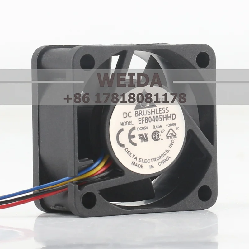 

For Delta EFB0405HHD DC5V 0.45A 4cm 40X40X20mm 4020 Double Ball Bearing Micro Silent USB Axial Cooling Fan